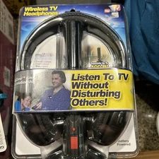 My Zone Wireless TV Headphones Battery Powered AS SEEN ON TV MyZone New Box2