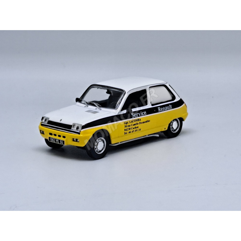 RENAULT 5 SOCIETE SERVICE RENAULT miniature car ODEON 1/43 scale