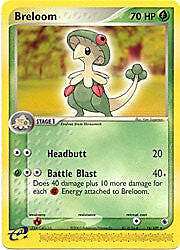Pokemon EX Ruby & Sapphire  16/109 Breloom Card