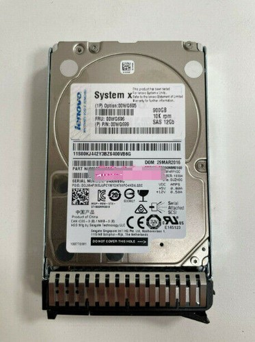 Lenovo 00WG696 900GB 10K 12Gbps SAS 2.5" G3HS HDD - Picture 2 of 4