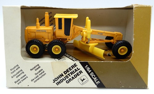 ERTL Die Cast 1987 John Deere 772B Industrial Grader 1/64 Scale in Original Box - 第 1/8 張圖片