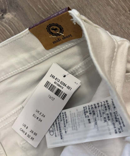 Abercrombie & Fitch Kids Midi Shorts White Size 11/12 NWT - Picture 3 of 5