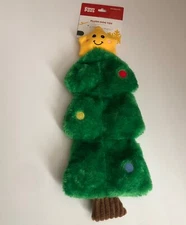 ZippyPaws Holiday Skinny Crawler- Christmas Tree Plush Dog Toy