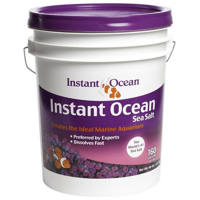Instant Ocean Sea Salt 160 Gal for Marine Aquariums Neutralizes Water