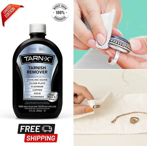 Jewelry Cleaner Tarnish Remover 12 Oz. Tarn-X Silver Gold Copper Clean & Polish.