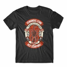 Venomous Sting Red Scorpion T-Shirt 100% Cotton Premium Tee NEW