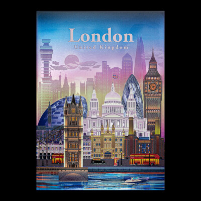  DISPLATE  LIMITED EDITION ?/700 | LONDON SKYLINE | NEU & OVP