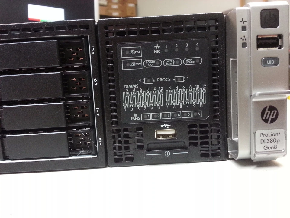 HP Proliant DL380 G8 64gb 8 core 32 processors X2 E5-2690 @ 2.90GHz - Image 3 of 4