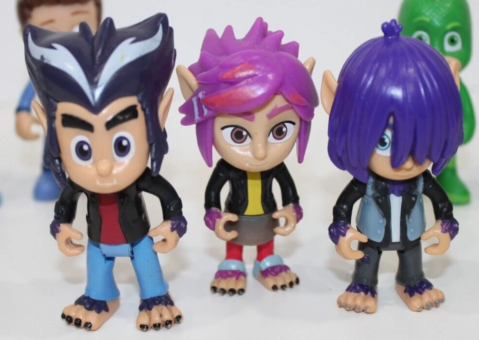 Disney PJ Masks LOT 12 Figures: Catboy Wolfie Howler RIP Kevin Gekko Romeo Ninja - Изображение 3 из 4