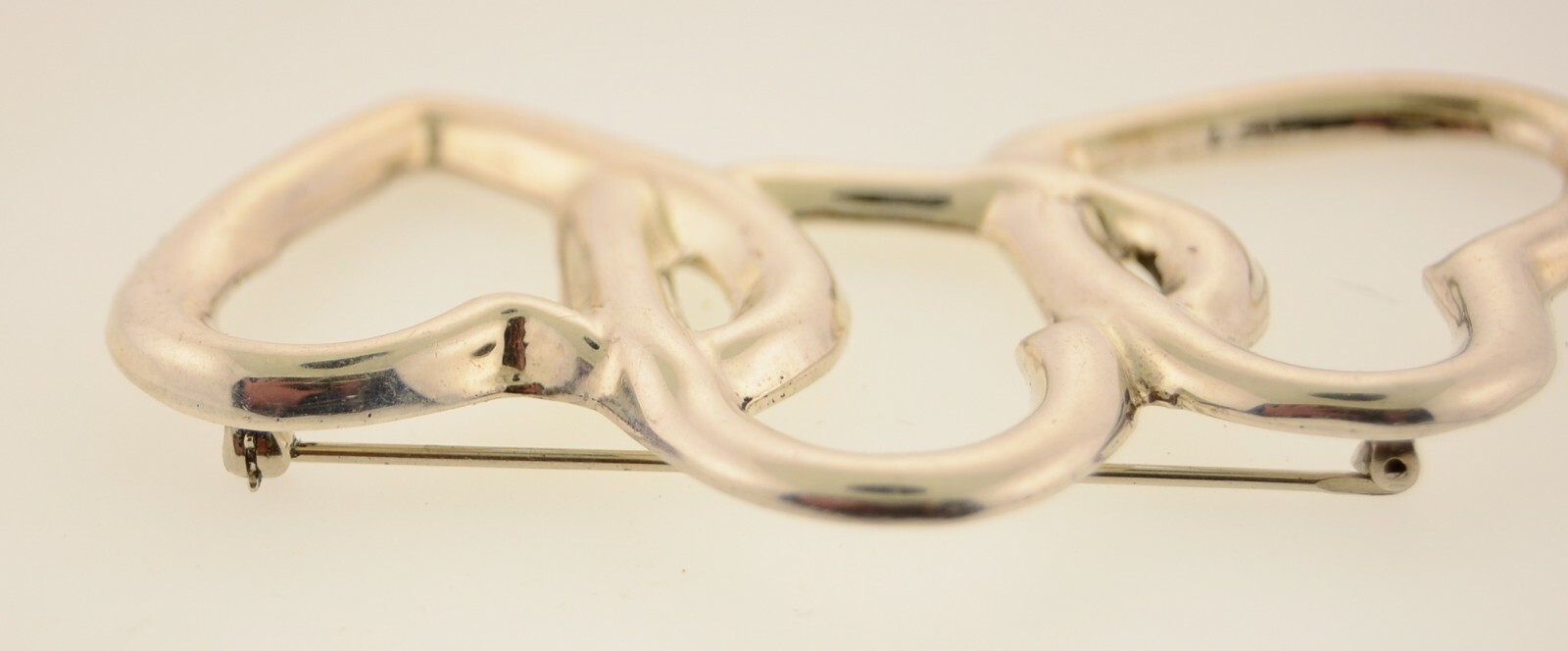 3 Interlocking Hearts Sterling Silver Mexico Soli… - image 7