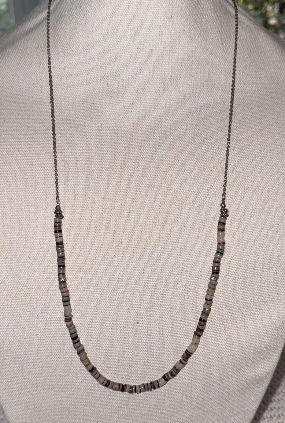 AMERICAN EAGLE OUTFITTERS Glass Bead Necklace Boho Multicolor Statement 16"