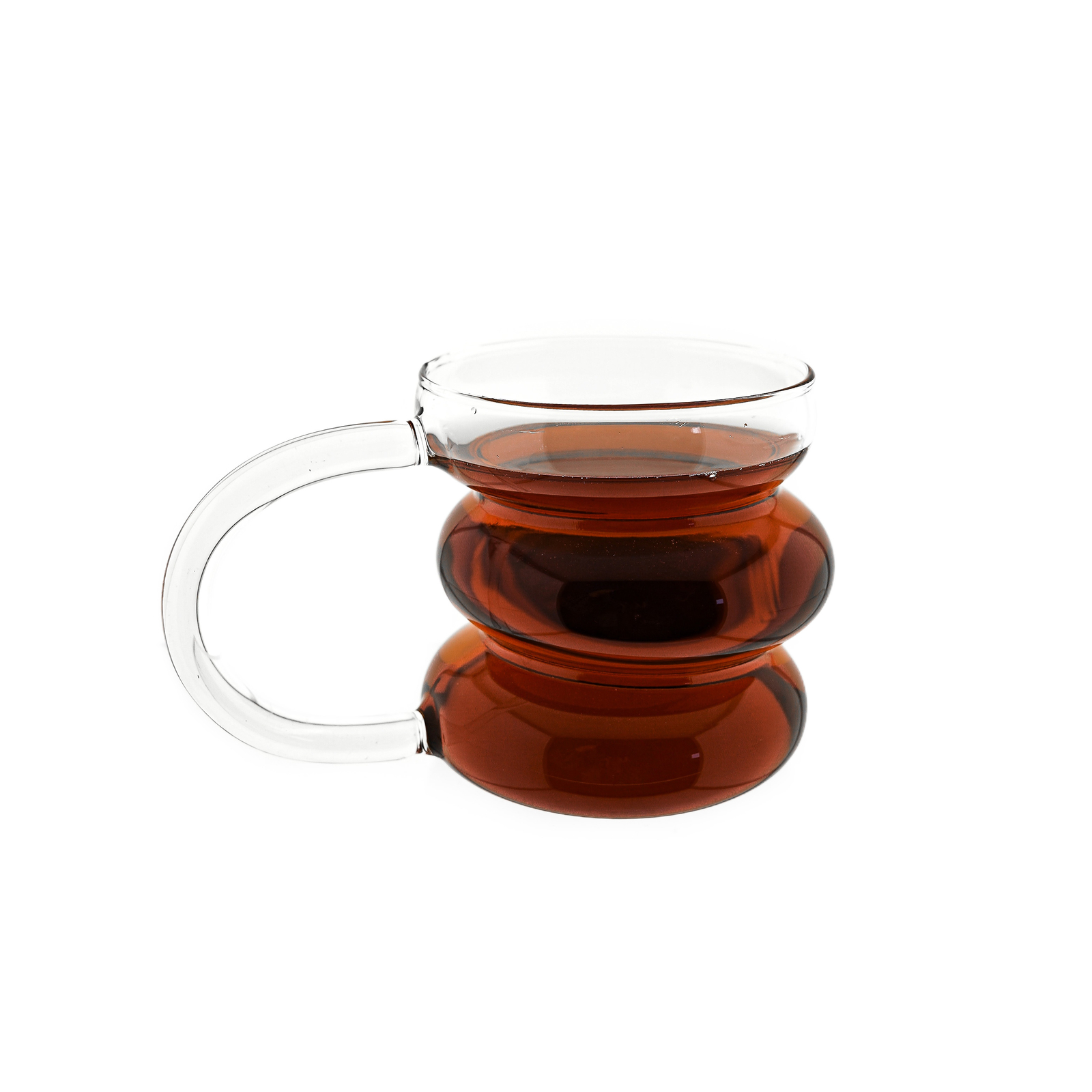 Безделушка mit Henkel в прозрачном флаконе Wassergläser 450 мл с пузырьковым дизайном