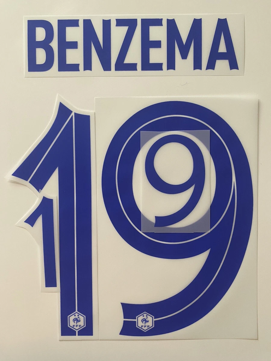 Flocage officiel JUNIOR BENZEMA N°9 2022-2023 HOME AWAY REAL MADRID