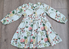 Next Girls Floral Dress With Birds Age 2-3