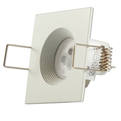 10x LED Einbaustrahler Set flach weiß eckig MR11 Einbau-Spot Deckenleuchte 12V
