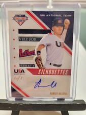 Robert Hassell Silhouettes Patch Auto Laundry Tag 1/1 2020 Panini Stars Stripes