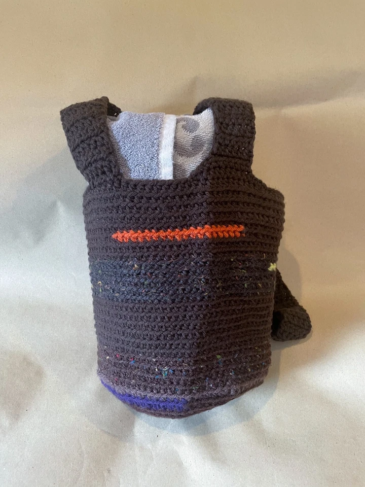 Bolso de Mano Boho Hecho a Mano "Único en su Clase" Tejido a Crochet 12"x10”x13" Nuevo sin Etiquetas Foto 4 de 4