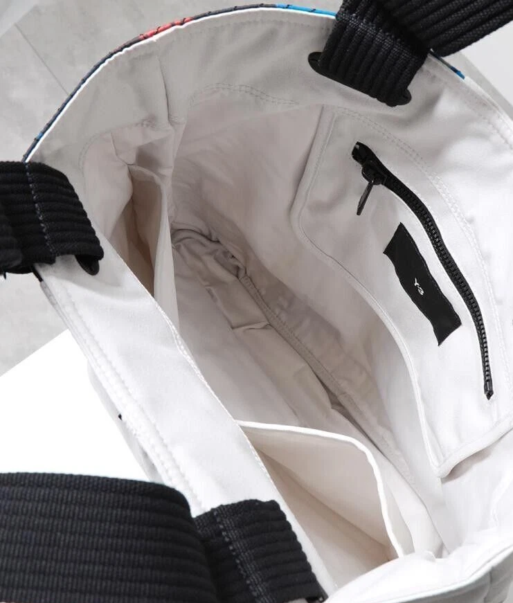 Bolso de Mano Adidas Y-3 Estampado Completo Yamamoto Asas Superiores Logo Y3 Raro Nuevo LIMITADO Foto 3 de 4