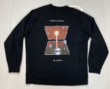 XO The Weeknd Til Dawn After Hours Tour Crewneck Sweatshirt Men XL Black