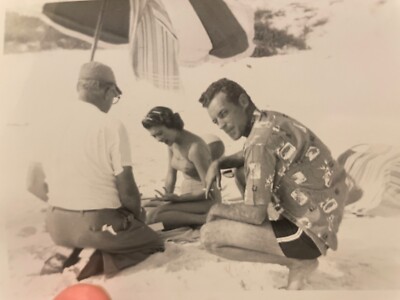 VTG Guy Madison Actor Film Photographs Book (6) amature film set beach