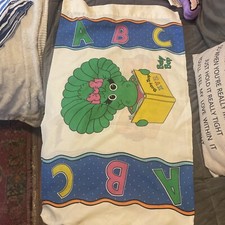 Vintage Barney ABC Standard Pillowcase Baby Bop Purple Dinosaur Lyons Group 1993