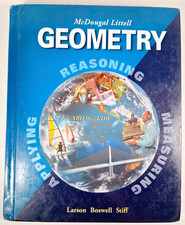 McDougal Littell Geometry 2001 USED Good Condition 0395937779