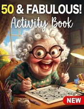 50 & Fabulous- 50th Birthday Gifts for Women Funny: Fun 50th Birthday Activity B