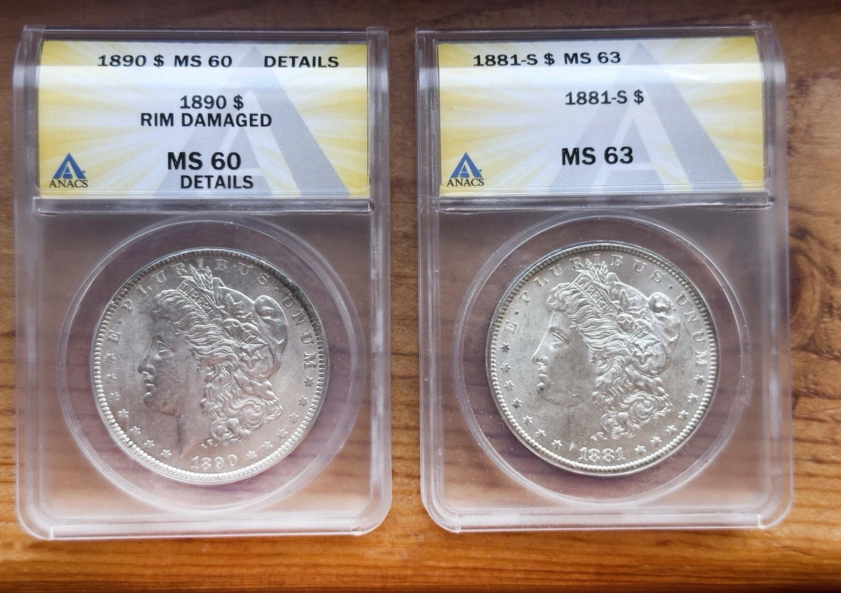 1881 S $1 銀貨 MS 63 1881-S Morgan Silver Dollar. MS-63 * (NGC)., MS63 - PCGS Auction