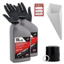 Factory Racing Parts 10W40 2 qt Oil Change Kit For Kawasaki KAF620 Mule 4000 55.98 per gallon