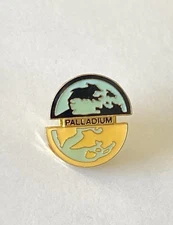 Vintage Palladium Fashion Shoes Company Logo Acrylic Pin Planes Earth Split