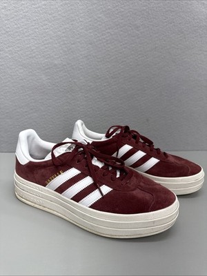 Adidas Originals Gazelle Bold Womens Shadow Red Cloud White Core Platform HQ6892