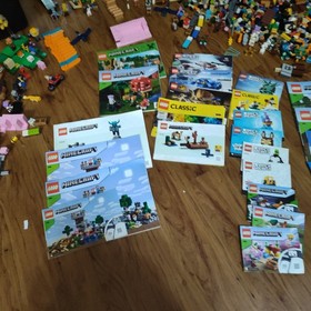 LEGO Minecraft Bulk Lot Parts & Minifigures w/ Manuals 21123 76896.