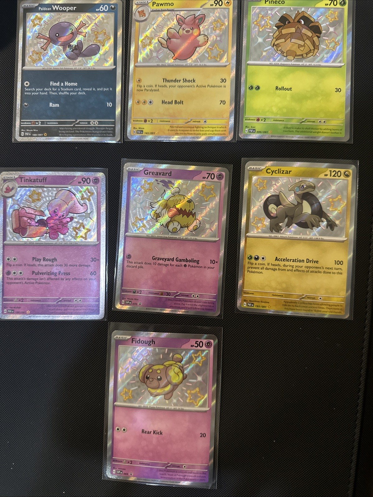 Pokémon TCG Paldean Wooper 180/091 Baby Shiny Paldean Fates MINT