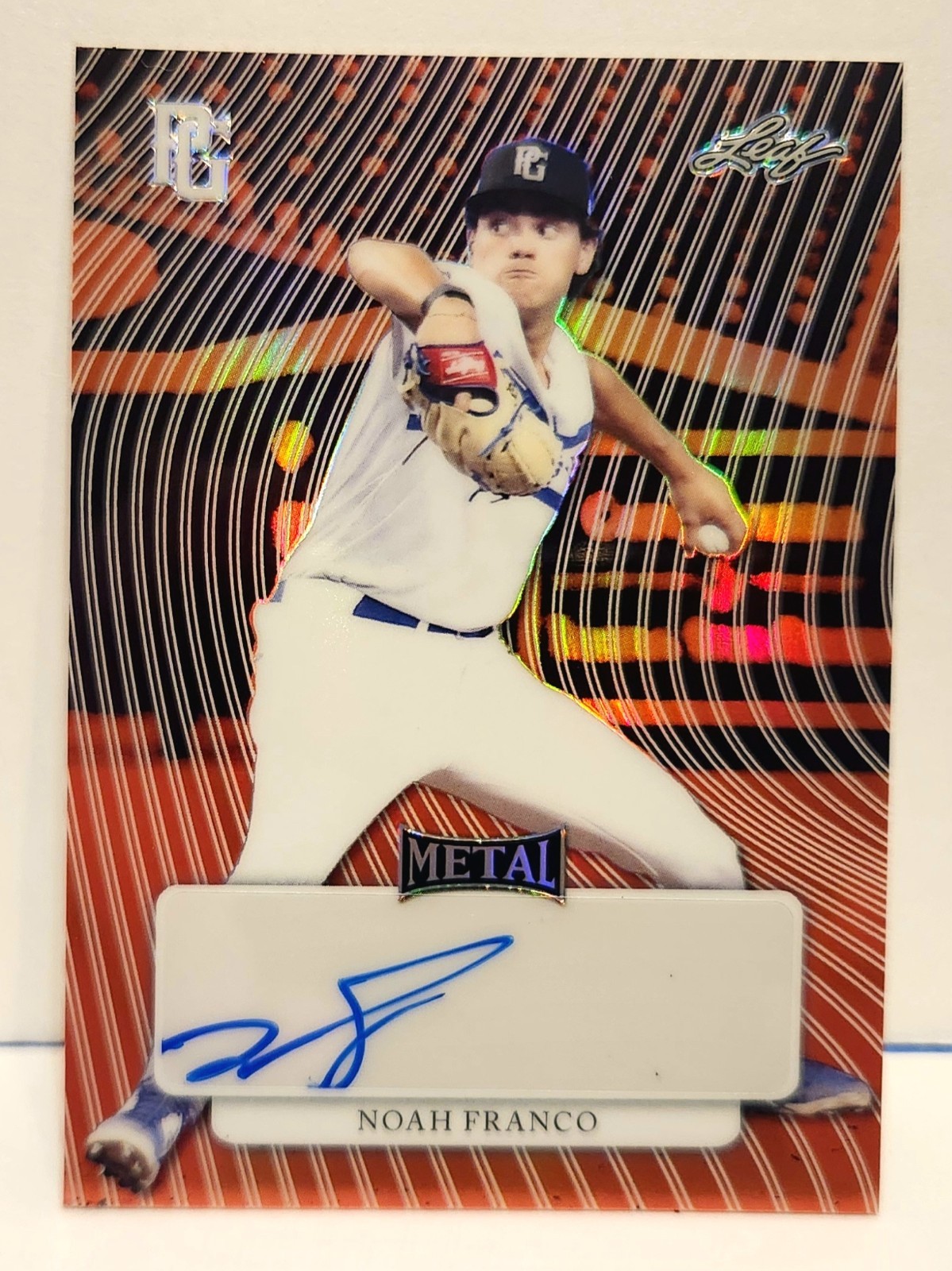 2023 Leaf Perfect Game 1st Prospect Noah Franco #MA-NF1 RC AUTO 3/5