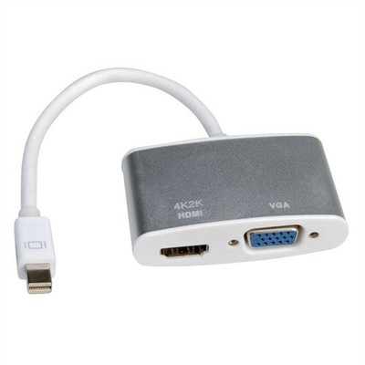 ROLINE #12.03.3161 4K2K Mini DisplayPort auf HDMI/VGA Adapter weiß
