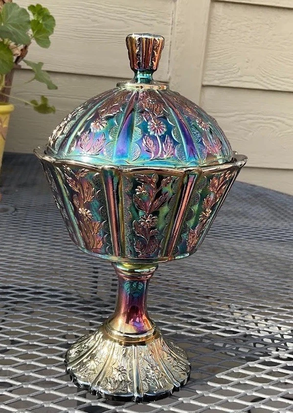 Glass Purple Collectible Bowls for sale | eBay