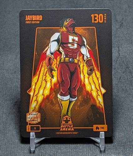 Jayden Daniels JAYBIRD Fire 2025 Bo Jackson Battle Arena TCG Card #11 Commanders