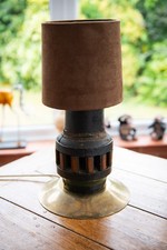 Antique - Desk Lamp – Industrial Vintage Interior Lighting - Old Wagon Wheel