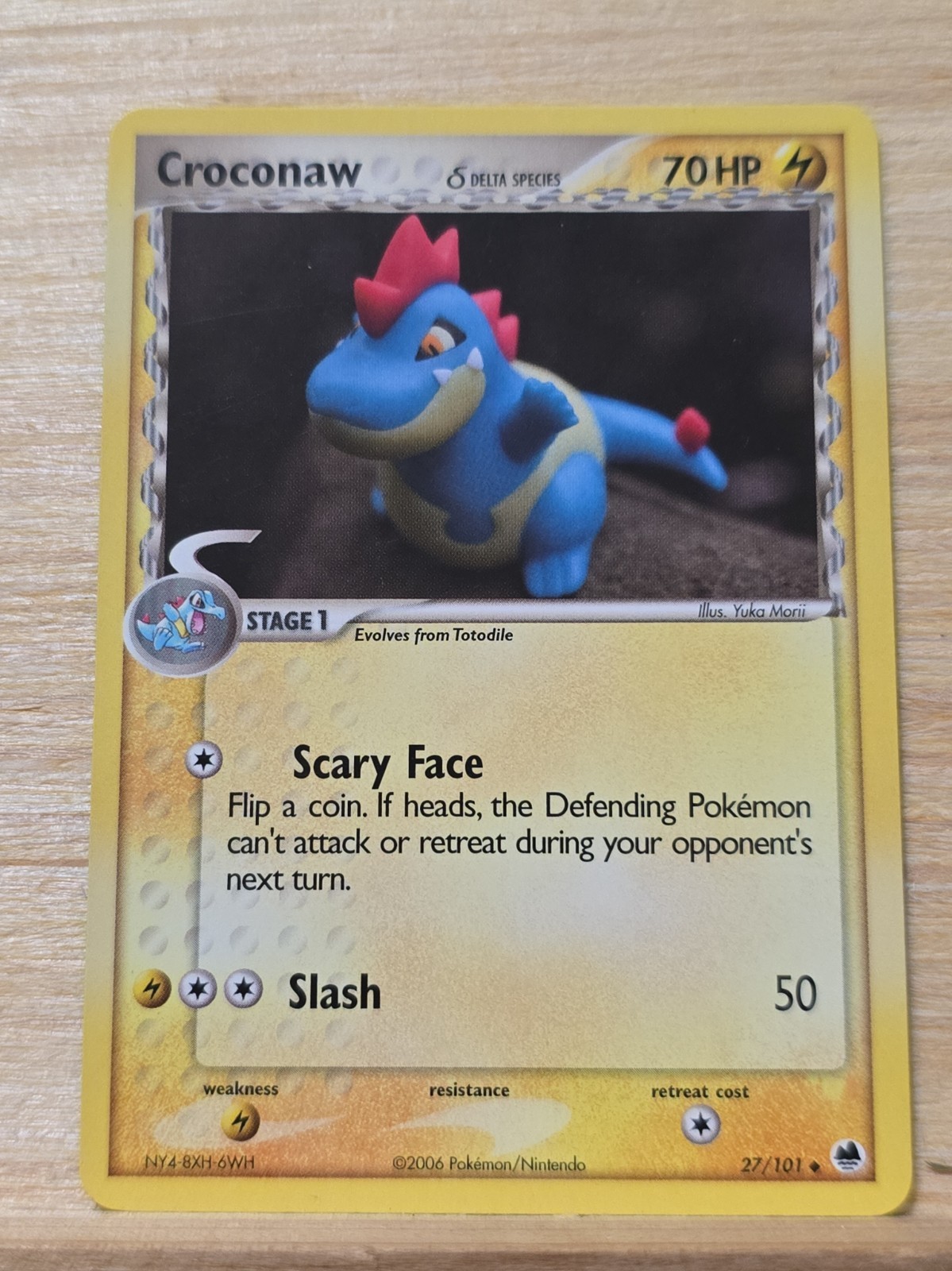 Pokemon TCG Croconaw Delta Species 27/101 Dragon Frontiers Uncommon English