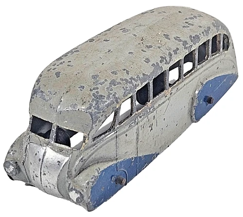 ORIGINAL VINTAGE DINKY TOYS 29B STREAMLINED BUS DIECAST MODEL BLUE GREY Unboxed.