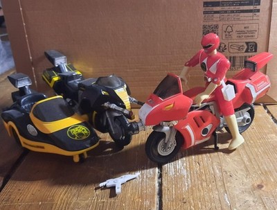 Mighty Morphin Power Rangers TYRANNOSAURUS + MAMMOTH Battle Bike 1993 + Figur