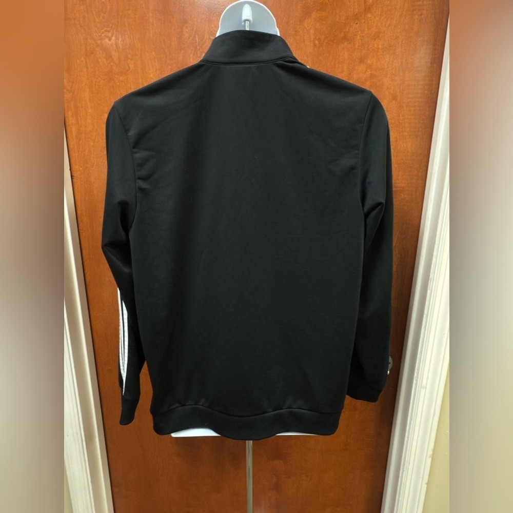 Adidas Men's Black and White Track Jacket thumbnail 2