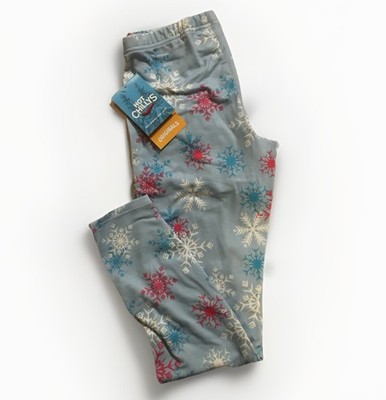 NEW Hot Chillys Youth Lg Original Blue SNOWFLAKE Bottoms Performance Base Layer