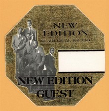 New Edition 1989 Heart Break Concert Tour GUEST Backstage Pass