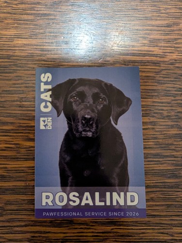 Denver International Airport DEN CATS Canine Airport Therapy Squad Rosalind Card