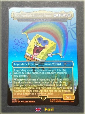 MTG - Foil - SpongeBob SquarePants - Jodah, the Unifier - #1932 Secret Lair Drop