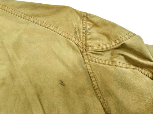 HOT VTG Men BELSTAFF TRAILMASTER BIKER PARKA BELTED KHAKI WAXED Jacket L (Fit M) image 14