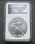 2014 (W) American Eagle 1 oz 999 Silver Bullion Coin NGC MS 70 ER - 🚩TOP POP🚩