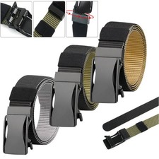 Men's Tactical Adjustable Belt Aluminum Alloy Buckle Quick Release Waistband
