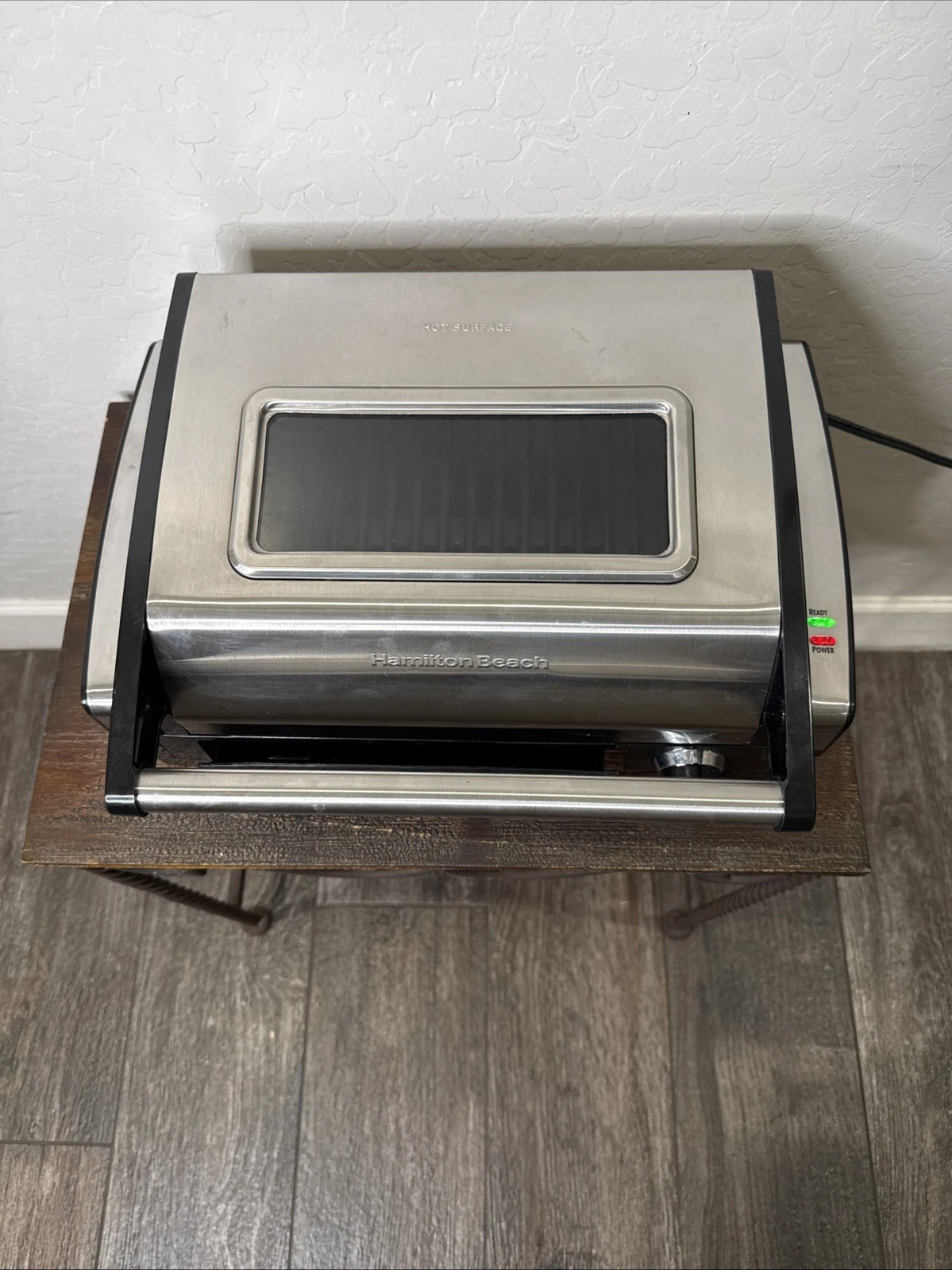 Hamilton Beach Flavor Searing Indoor Grill Stainless Steel W/ Drip Tray